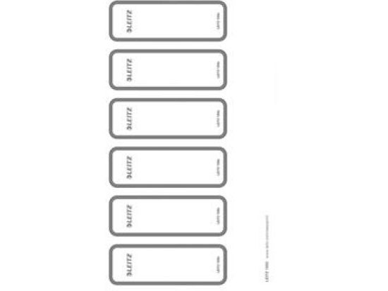 Ordner-Rückenschild Etiketten Leitz 1693-00-85 16930085 grau selbstklebend schmal PC für Ordner 1006, Pack 60 Stk