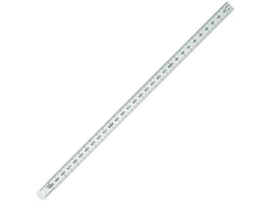 Lineal Rumold 323703 30cm Edelstahl mit mm- und 1/2-Teilung handlich