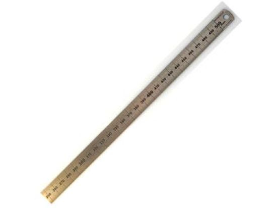 Lineal Rumold 323705 50cm Edelstahl mit mm- und 1/2-mm- Teilung
