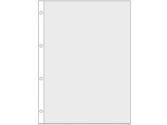 Prospekthüllen Veloflex 4345000 4345.000 A4 75my PP glasklar 4-fach Ovallochung, Pack 100 Stk