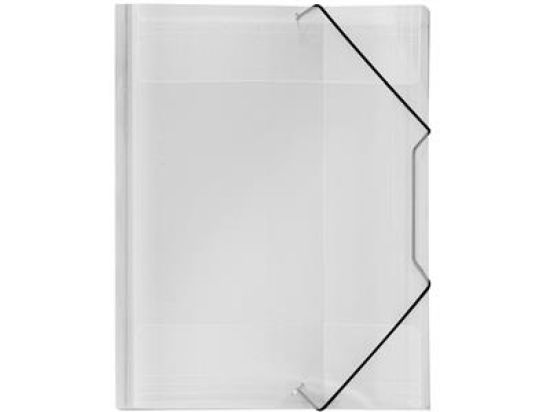 Sammelmappe Veloflex 4442290 Crystal A4 transparent PP 230x320x15mm mit Gummizugverschluss, Pack 12 Stk