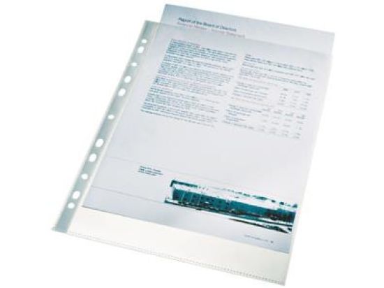 Prospekthüllen Esselte 13089 Economy A4 PP 40my glasklar, Pack 100 Stk