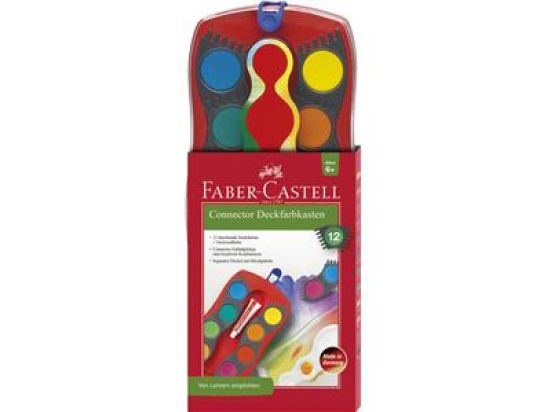 Deckfarbkasten Faber-Castell 125030 Connector 12 Farben