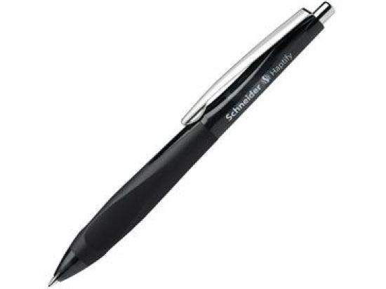 Kugelschreiber Schneider 135301 Haptify M, Wechselmine, Druckmechanik, dokumentenecht, schwarz