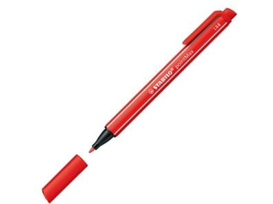 Filzschreiber, Stabilo 488/48, pointMax, karmin 0,8mm, Pack 10 Stk