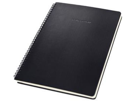 Spiralblock Sigel CO820 Conceptum kariert A4 80g Hardcover schwarz 160Seiten