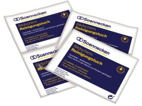 Reinigungstuch Soennecken 187038600 4838 feucht/trocken, Pack 10 Doppeltücher