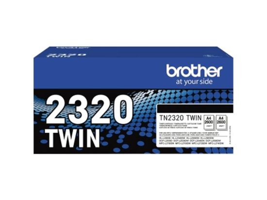 Tonerkassette Brother TN2320TWIN 2320 2er-Pack schwarz 2x2.600 Seiten