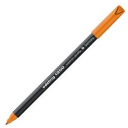 Fasermaler Edding 1200 4-1200006 0,5-1mm, Rundspitze, auswaschbar, orange, Pack 10 Stk