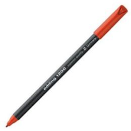 Fasermaler Edding 1200 4-1200002 0,5-1mm, Rundspitze, auswaschbar, rot