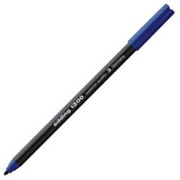Fasermaler Edding 1300 4-1300003 2mm, Rundspitze, auswaschbar, blau