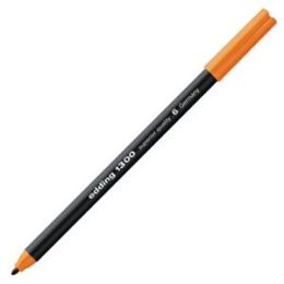 Fasermaler Edding 1300 4-1300006 2mm, Rundspitze, auswaschbar, orange, Pack 10 Stk