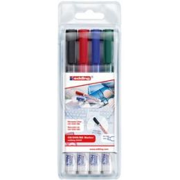 CD / DVD / BD-Marker Edding 8400 4-8400-4 0,5-1mm, Rundspitze, 4er-Etui, schwarz, rot, blau, grün