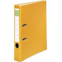 Ordner 10078301 S50 A4, 50mm, Pappe/PP-Folie, Wechselfenster, gelb