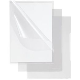 Sichthüllen, Soennecken 126070200 (15150), A4, Kunststoff (PP), genarbt, farblos, transparent, seitlich + oben offen, Pack 100 Stk
