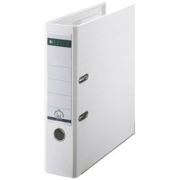 Ordner Leitz 1010-50-01 10105001 A4, 80mm, Pappe/PP-Folie, Wechselfenster, weiß