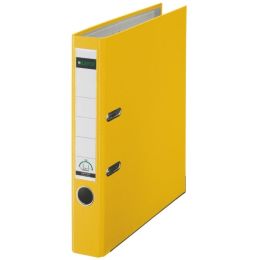 Ordner Leitz 1015-50-15 10155015 A4, 52mm, Pappe/PP-Folie, Wechselfenster, gelb