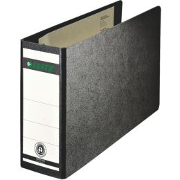 Ordner Leitz 1076-00-00 10760000 A5-quer, 77mm, Hartpappe/Wolkenmarmor, schwarz