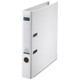 Ordner Leitz 1015-50-01 10155001 A4, 52mm, Pappe/PP-Folie, Wechselfenster, weiß