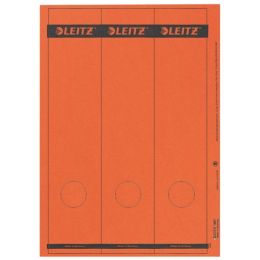 Ordner-Rückenschild Etiketten Leitz 1687-00-25 16870025 285 x 61,5mm lang/breit, selbstklebend, mit Aufdruck, rot, PC-beschriftbar, Inkjet Laser Kopierer, Pack 75 Stk/25 Blatt