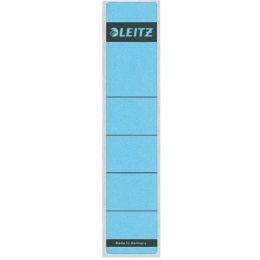 Ordner-Rückenschild Etiketten, Leitz 1643-00-35 (16430035), kurz/schmal, selbstklebend, mit Aufdruck, blau, Pack 10 Stk