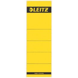 Ordner-Rückenschild Etiketten Leitz 1642-00-15 16420015 kurz/breit, selbstklebend, mit Aufdruck, gelb, Pack 10 Stk