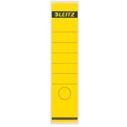 Ordner-Rückenschild Etiketten Leitz 1640-00-15 16400015 lang/breit, selbstklebend, mit Aufdruck, gelb, Pack 10 Stk