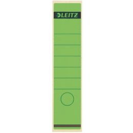 Ordner-Rückenschild Etiketten Leitz 1640-00-55 16400055 lang/breit, selbstklebend, mit Aufdruck, grün, Pack 10 Stk