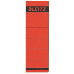 Ordner-Rückenschild Etiketten Leitz 1642-00-25 16420025 kurz/breit, selbstklebend, mit Aufdruck, rot, Pack 10 Stk