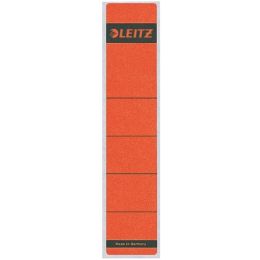 Ordner-Rückenschild Etiketten Leitz 1643-00-25 16430025 kurz/schmal, selbstklebend, mit Aufdruck, rot, Pack 10 Stk