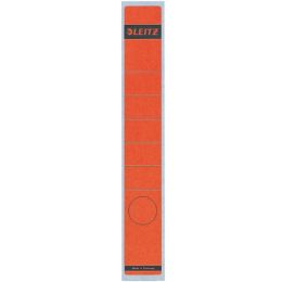Ordner-Rückenschild Etiketten Leitz 1648-00-25 16480025 lang/schmal, selbstklebend, mit Aufdruck, rot, Pack 10 Stk