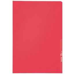 Sichthüllen, Leitz 4000-00-25 (40000025), A4, Kunststoff (PP), transparent, rot, Pack 10 Stk