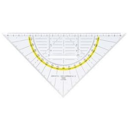Geometrie-Dreieck Aristo 1555/2 Geodreieck Hypotenuse 225mm mit Griff Winkelskala 180°/1°