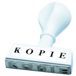 Textstempel Wedo 19324 193 24 Text: "KOPIE", Kunststoff, weiß
