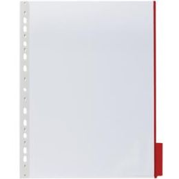 Sichttafel Durable 5607-03 560703 Funktion A4-hoch, Hartfolie, roter Reiter, Pack 5 Stk