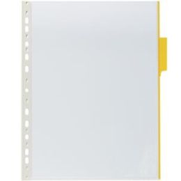 Sichttafel Durable 5607-04 560704 Funktion A4-hoch, Hartfolie, gelber Reiter, Pack 5 Stk