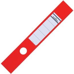 Ordner-Rückenschild Sichttasche Durable 8090-03 809003 Ordofix lang/breit, Kunststoff-Folie, selbstklebend, mit Aufdruck, rot, Pack 10 Stk