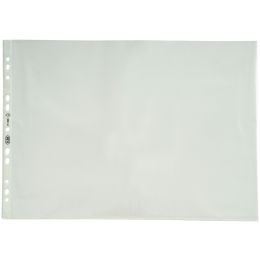 Prospekthüllen Elba 100460996 71300 A3-quer gefalzt auf A4, Kunststoff (PP), transparent, oben offen, Pack 50 Stk