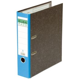 Ordner Elba 100555312 10407BL Rado A4, 80mm, Pappe/Wolkenmarmor, blauer Rücken