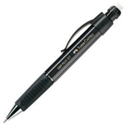 Druckbleistift Faber-Castell 130733 Grip Plus 0.7 Minenstärke: 0,7mm, Schaftfarbe: schwarz-metallic