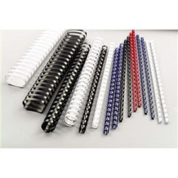 Plastikbinderücken GBC 4028183 Ø 28,0mm schwarz, Pack 50 Stk