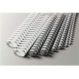 Plastikbinderücken GBC 4028203 Ø 28,0mm weiß, Pack 50 Stk