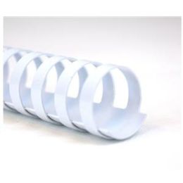 Plastikbinderücken GBC 4028204 Ø 32,0mm oval weiß, Pack 50 Stk