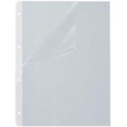 Prospekthüllen Hetzel 220204 A4, oben und Lochrand offen, transparent, Pack 100 Stk