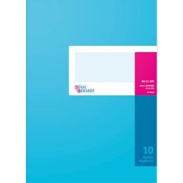 Spaltenbuch König & Ebhardt 86-11601 8611601 mit Kopfleiste, A4, 80 Seiten, 10 Spalten, Karton, magenta/hellblau