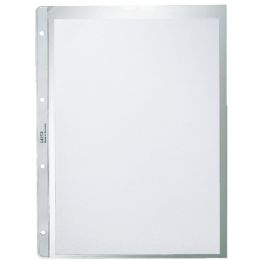 Prospekthüllen Leitz 4781-00-03 47810003 A4 130my Kunststoff (PP) genarbt Lochrand offen, Pack 100 Stk