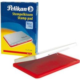 Stempelkissen Pelikan 331025 7 x 11 cm, rot, Metallgehäuse