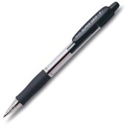 Kugelschreiber Pilot BPGP-10R-F-B 2028001 Pilot Super Grip F 0,3mm (F), Wechselmine, Druckmechanik, schwarz