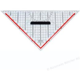 Zeichendreieck Rumold 1158 32,5cm transparent mit Griff