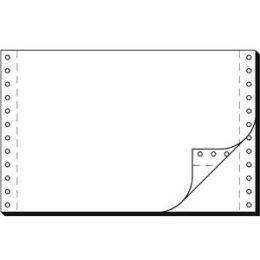 Computerpapier Sigel 36242 6" x 240 mm (A5 quer), endlos, Längsperforation, 2-fach selbstdurchschreibend, 56/57g, weiß, Pack 2000 Blatt